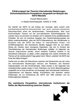 Abbildung: Titel-Grafik Erscheinungsort: Reader Sicherheitspolitik, 10/2003