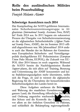 Abbildung: Titel-Grafik Erscheinungsort: Die Rolle des ausländischen Militärs beim Peacebuilding in: Uwe Hartmann (Hrsg.): Lernen von Afghanistan. Innovative Mittel und Wege für Auslandseinsätze